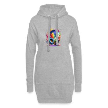 SETZEN SIE IHRE HELME AUF - Hoodie-Kleid - Grau meliert - Vorne