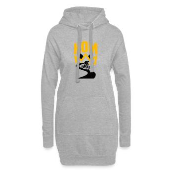 KOM Crown Ride - Hoodie Dress - heather grey - Front
