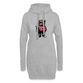 Cool Bear - Hoodie-Kleid - Grau meliert - Vorne