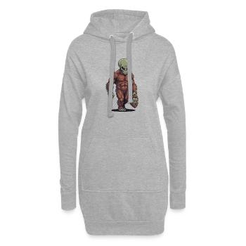 Bigfoot, Extraterrestre Sasquatch OVNI Science-fiction - Sweat-shirt à capuche long Femme - gris chiné - Devant