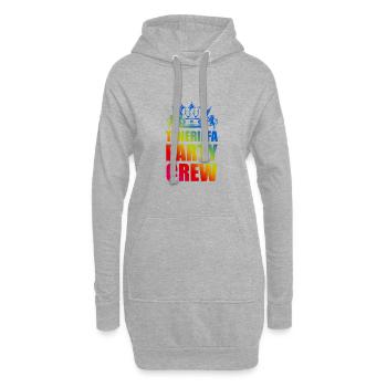Dicton de l’équipe de la fête de Tenerife - Sweat-shirt à capuche long Femme - gris chiné - Devant