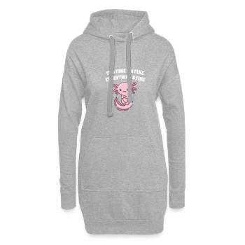 C’est bien, c’est bon, tout va bien drôle - Sweat-shirt à capuche long Femme - gris chiné - Devant