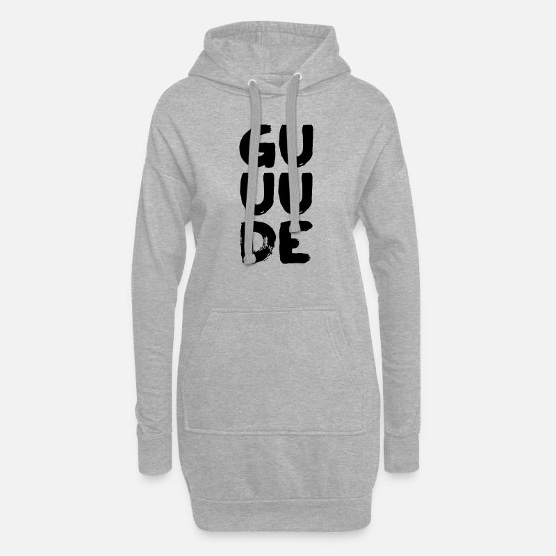 Guuude - Hoodie-Kleid - Grau meliert