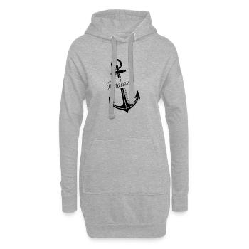 Hiddensee - Hoodie-Kleid - Grau meliert - Vorne