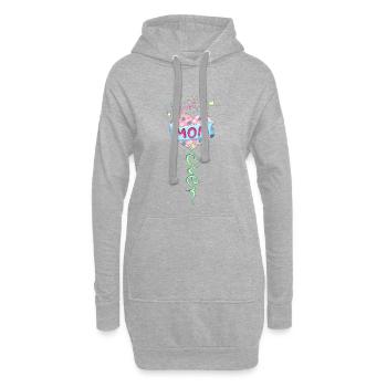 La meilleure maman de tous les temps! - Sweat-shirt à capuche long Femme - gris chiné - Devant