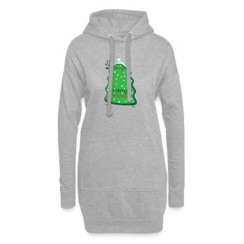 Christmas Tanne - Hoodie-Kleid - Grau meliert - Vorne