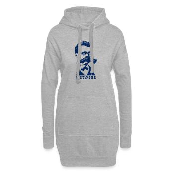 Nietzsche - Hoodie-Kleid - Grau meliert - Vorne