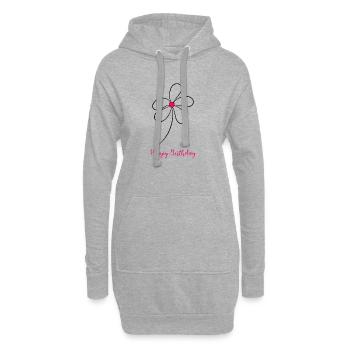 ALLES GUTE ZUM GEBURTSTAG. ALLES GUTE ZUM GEBURTSTAG. JAHRESTAG. - Hoodie-Kleid - Grau meliert - Vorne