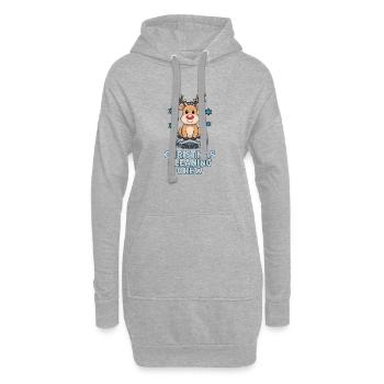 Christmas Cleaning Crew Putztrupp - Hoodie-Kleid - Grau meliert - Vorne