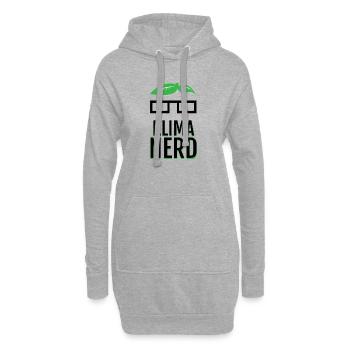 Klima Nerd Funny Plant Lover Green Nature Graphic - Hoodie-Kleid - Grau meliert - Vorne
