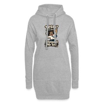 Yesss KI Hat Mich Noch Nicht Ersetzt - Sweat-shirt à capuche long Femme - gris chiné - Devant