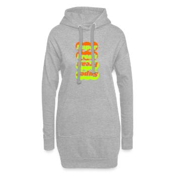 Super Freak Neon Echo - Hoodie-Kleid - Grau meliert - Vorne