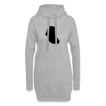 Wanderstiefel, Stiefel, Schuh - Hoodie-Kleid - Grau meliert - Vorne