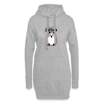 I am a limited edition - Hoodie-Kleid - Grau meliert - Vorne
