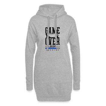 Hochzeit Loading 2024 Game Over - Hoodie-Kleid - Grau meliert - Vorne