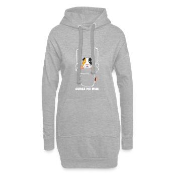 Guinea Pig mum - Hoodie-Kleid - Grau meliert - Vorne