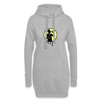 Saufen Party Mann - Hoodie-Kleid - Grau meliert - Vorne