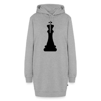 Chess Family Matching King - Hoodie-Kleid - Grau meliert - Vorne