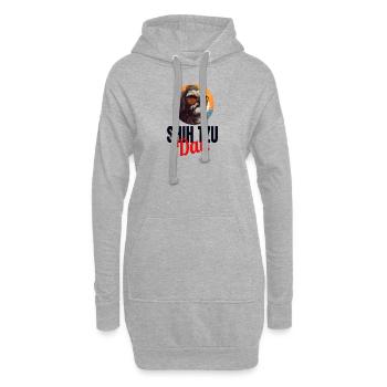Shih Tzu Löwenhunde Chrysanthemenhund Shih Tzu - Hoodie-Kleid - Grau meliert - Vorne