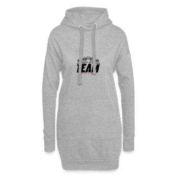 Monkey Team Party Beer - Hoodie Dress - heather grey - Front