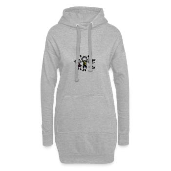 Groupe de maternelle Kids Joy - Sweat-shirt à capuche long Femme - gris chiné - Devant