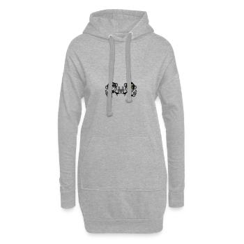 Équipe d’anniversaire Monkey Party - Sweat-shirt à capuche long Femme - gris chiné - Devant