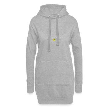 Icône de la ligne de palmier - Sweat-shirt à capuche long Femme - gris chiné - Devant