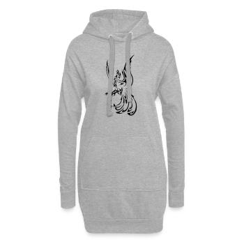 phoenix - Hoodie-Kleid - Grau meliert - Vorne