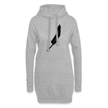 feder - Hoodie-Kleid - Grau meliert - Vorne