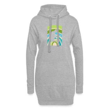 Jardinage Jardin de fleurs - Sweat-shirt à capuche long Femme - gris chiné - Devant
