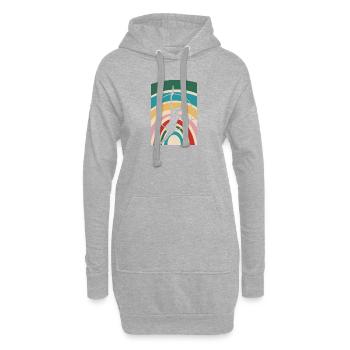 Entraîneur de gymnastique Entraînement de gymnastique en équilibre sur les mains - Sweat-shirt à capuche long Femme - gris chiné - Devant