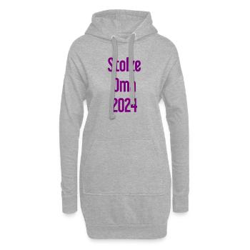 Stolze Oma 2024 – Perfekt für frischgebackene Omas - Hoodie-Kleid - Grau meliert - Vorne