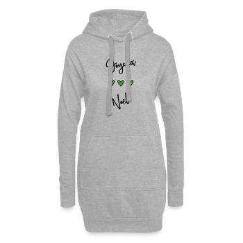 BONNE ANNEE. SAINT SYLVESTRE. NOUVELLE ANNÉE - Sweat-shirt à capuche long Femme - gris chiné - Devant