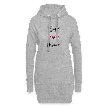 OMA. OMA. MUTTERTAG. ALLES GUTE ZUM GEBURTSTAG - Hoodie-Kleid - Grau meliert - Vorne