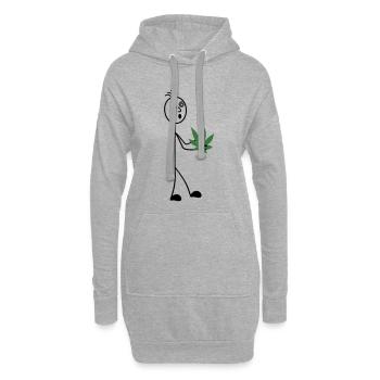 Hobby Gardener Figurine Stick - Sweat-shirt à capuche long Femme - gris chiné - Devant