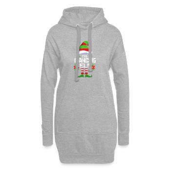 Tanzen Elfe Elf Weihnachtsgeschenk - Hoodie-Kleid - Grau meliert - Vorne