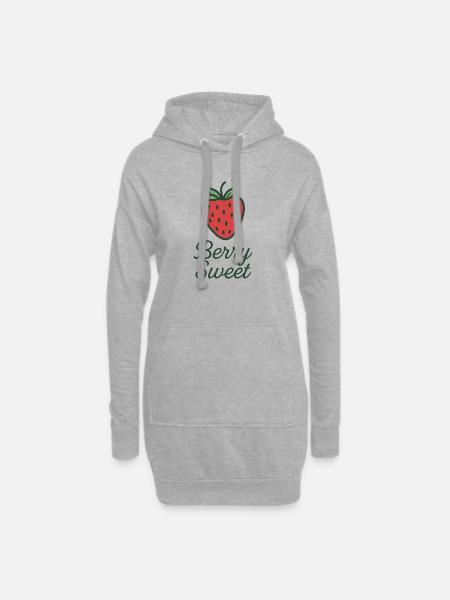 Berry Sweet - Hoodie-Kleid - Grau meliert