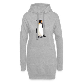 Pinguine Pinguin - Hoodie-Kleid - Grau meliert - Vorne