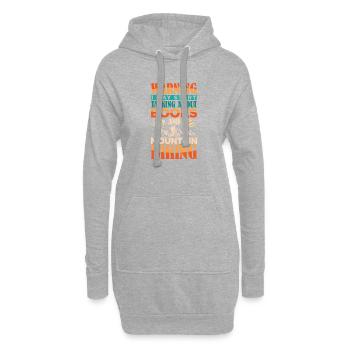 VTT, VTT, Rat de bibliothèque, Rat de bibliothèque, Rat de bibliothèque - Sweat-shirt à capuche long Femme - gris chiné - Devant