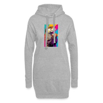 Otter - Hoodie-Kleid - Grau meliert - Vorne
