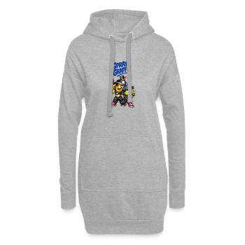 Spray Graffiti – Urban Street Duo - Hoodie-Kleid - Grau meliert - Vorne