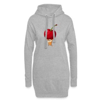 Glace Cherry Lifting - Sweat-shirt à capuche long Femme - gris chiné - Devant
