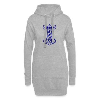 Icône de la Côte du Phare - Sweat-shirt à capuche long Femme - gris chiné - Devant