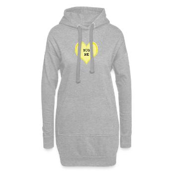 Hug me - Hoodie Dress - heather grey - Front