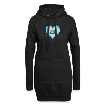 True Love - Hoodie Dress - black - Front
