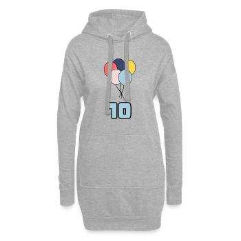 ALLES GUTE ZUM GEBURTSTAG. ALLES GUTE ZUM GEBURTSTAG. GEBURTSTAG. - Hoodie-Kleid - Grau meliert - Vorne