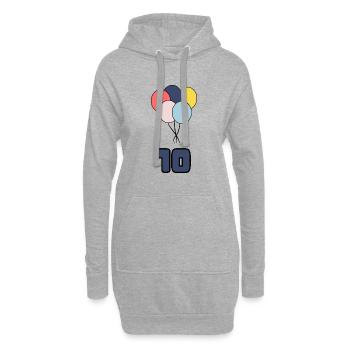 ALLES GUTE ZUM GEBURTSTAG. ALLES GUTE ZUM GEBURTSTAG. GEBURTSTAG. - Hoodie-Kleid - Grau meliert - Vorne