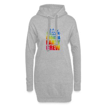 Croatie Dit l’équipage du parti - Sweat-shirt à capuche long Femme - gris chiné - Devant