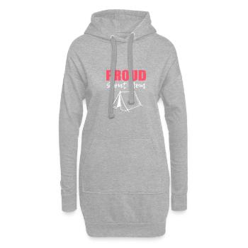 Fière Mère Scoute Aimante Mère Poison - Sweat-shirt à capuche long Femme - gris chiné - Devant
