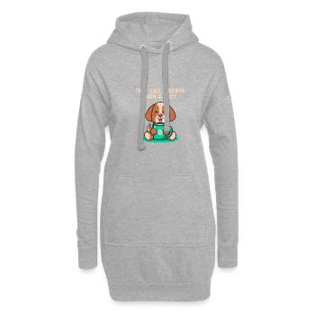 Dieser Anruf hätte ein introvertierter Chef des as - Hoodie-Kleid - Grau meliert - Vorne